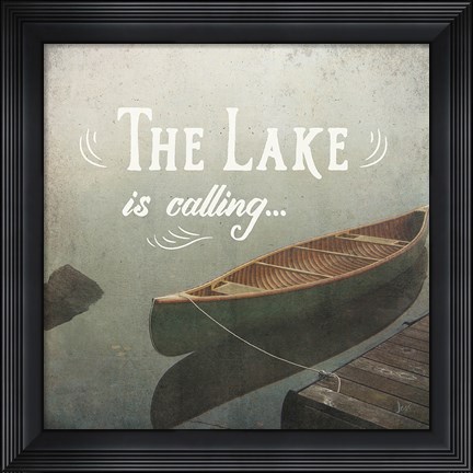 Framed Calm Waters II no Triangles Print
