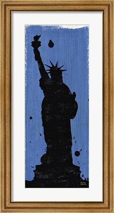 Framed New York City Life Statue of Liberty Print