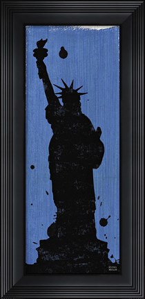 Framed New York City Life Statue of Liberty Print