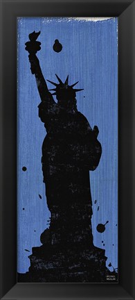 Framed New York City Life Statue of Liberty Print