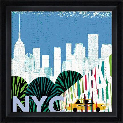 Framed New York City Life NYC Print
