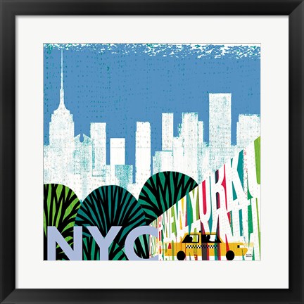 Framed New York City Life NYC Print