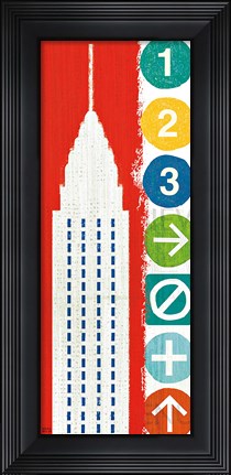 Framed New York City Life Chrysler Print