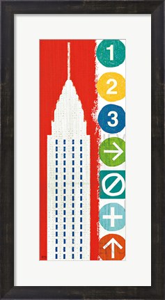 Framed New York City Life Chrysler Print