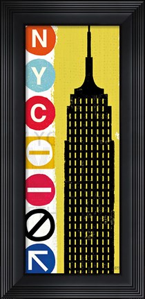 Framed New York City Life Empire Print
