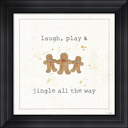 Framed Christmas Cuties VI Print