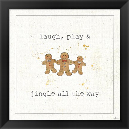 Framed Christmas Cuties VI Print