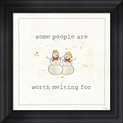 Framed Christmas Cuties IV Print
