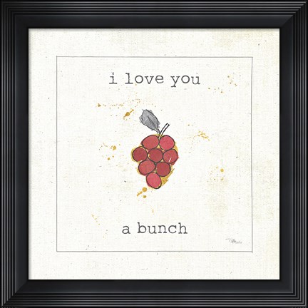 Framed Flavor Notes II Print