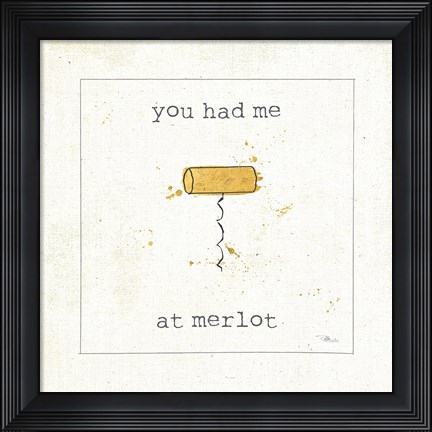 Framed Flavor Notes III Print