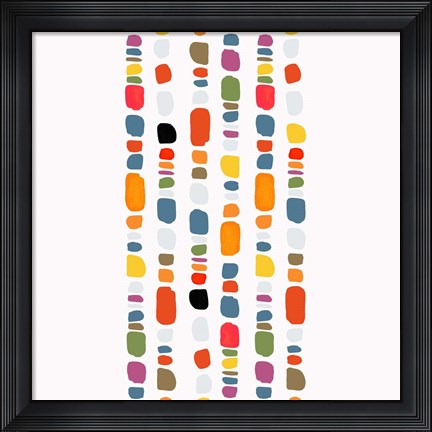 Framed Pebble I Print