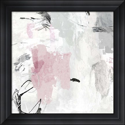 Framed Gray Pink II Print