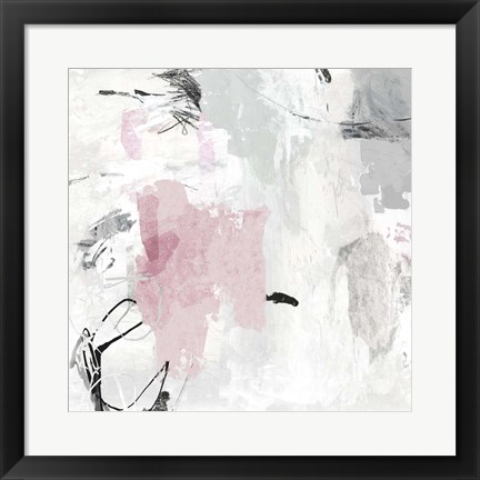 Framed Gray Pink II Print