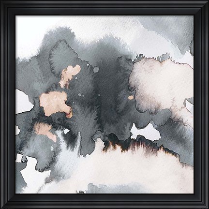 Framed Black Peach Print
