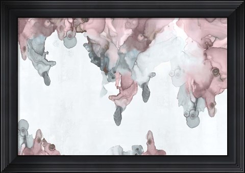 Framed Bubblegum Pink I Print
