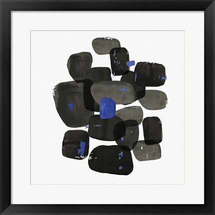 Framed Black Shapes Print