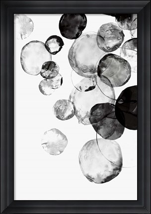 Framed Black Rings II Print
