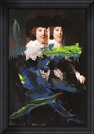 Framed Blue Vanguard II Print