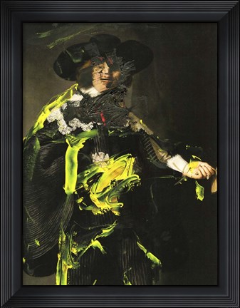 Framed Yellow Vanguard II Print