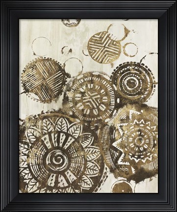 Framed African Circles Print