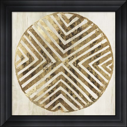 Framed African Lines II Print