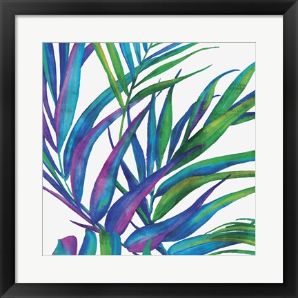 Framed Colorful Leaves II Print