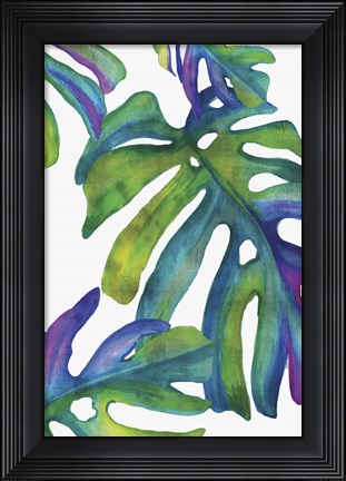 Framed Colorful Leaves IV Print