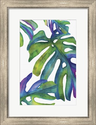 Framed Colorful Leaves IV Print