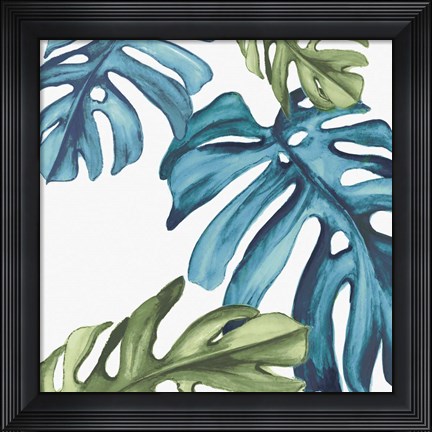Framed Palm Leaves I Print