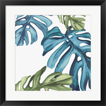 Framed Palm Leaves I Print
