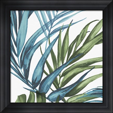 Framed Palm Leaves II Print