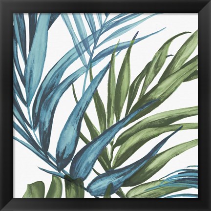 Framed Palm Leaves II Print