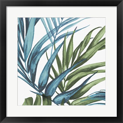 Framed Palm Leaves II Print