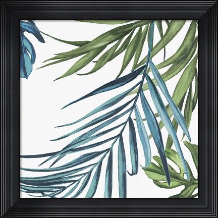 Framed Palm Leaves III Print