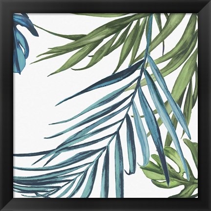 Framed Palm Leaves III Print
