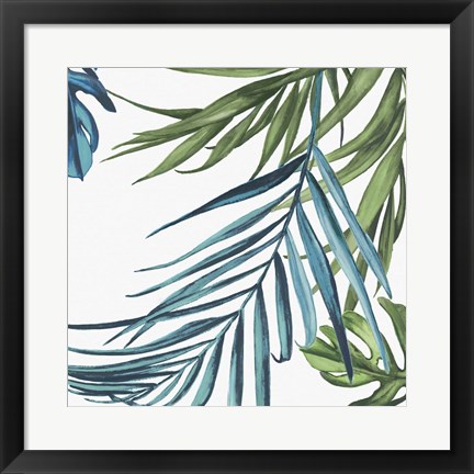 Framed Palm Leaves III Print