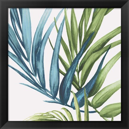 Framed Palm Leaves IV Print