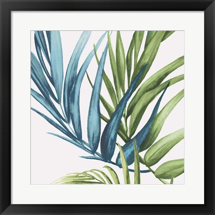 Framed Palm Leaves IV Print