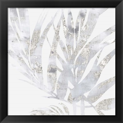 Framed Faded Leaves I Print