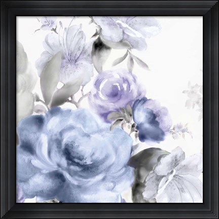 Framed Light Floral I Print
