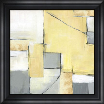 Framed Golden Abstract II Print