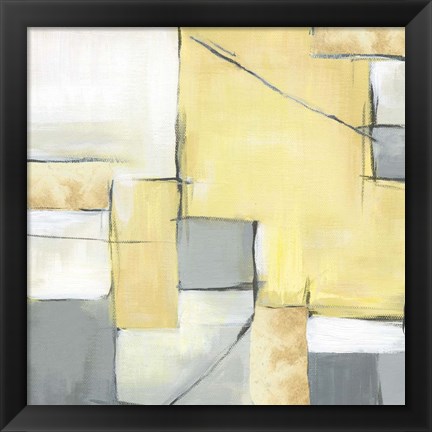 Framed Golden Abstract II Print