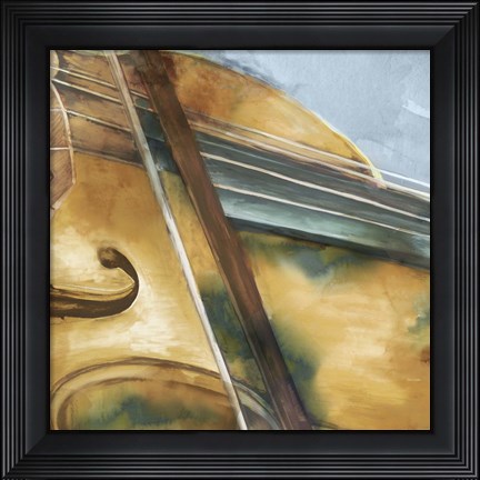 Framed Musical Violin Print