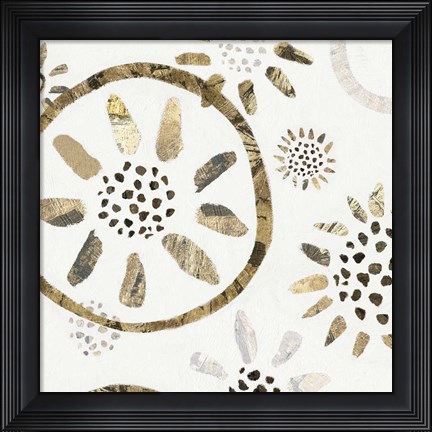 Framed Garden of Gold II Print