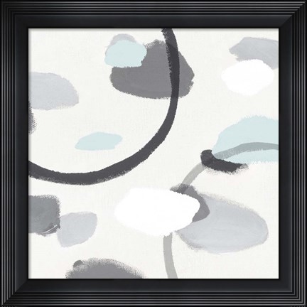 Framed Grey I Print