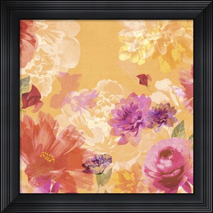 Framed Vintage Floral II Print