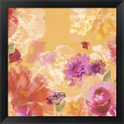 Framed Vintage Floral II Print