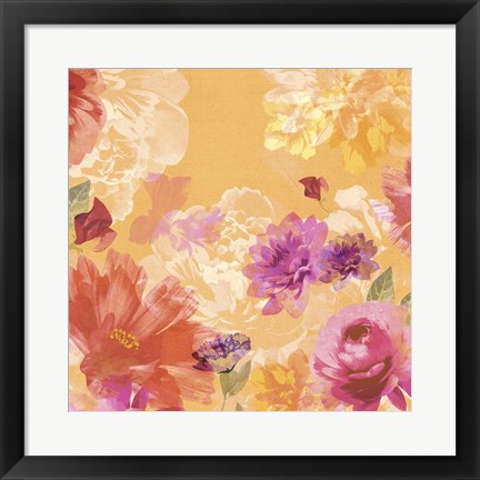 Framed Vintage Floral II Print