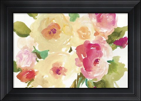 Framed Yellow Roses Print