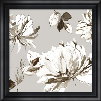 Framed Botanical Gray II Print
